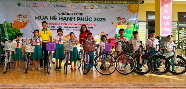 Hội Chữ thập đỏ thành phố Đà Nẵng tổ chức chương trình "Mùa hè hạnh phúc" tại Quảng Nam