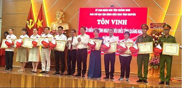 Thăng Bình có 11 cá nhân được tôn vinh điển hình tiêu biểu phong trào hiến máu tình nguyện tỉnh Quảng Nam